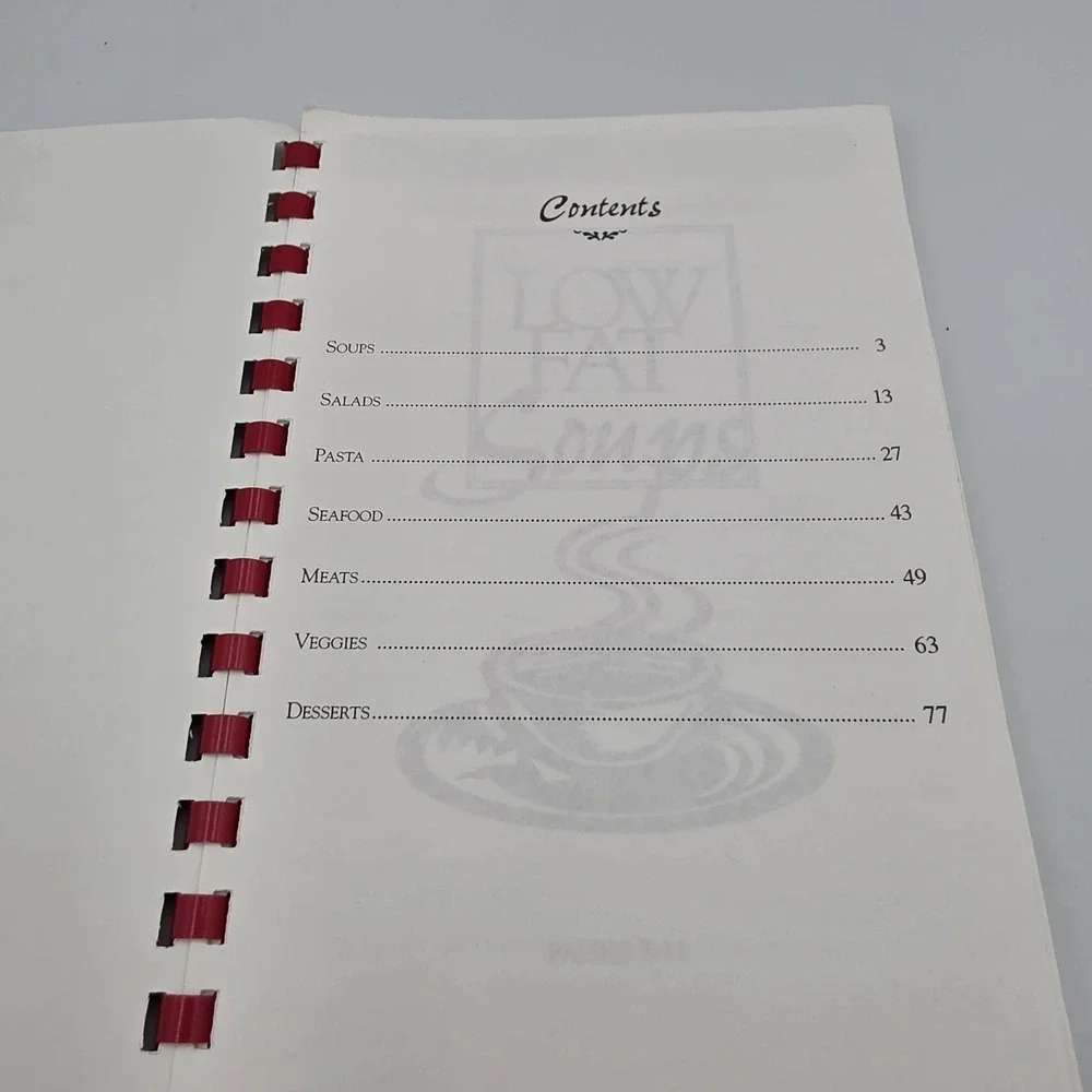 Low Fat Cooking Cookbook‎ Spiral Bound Paperback Book